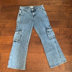 Pacsun Blue Cargo Jeans